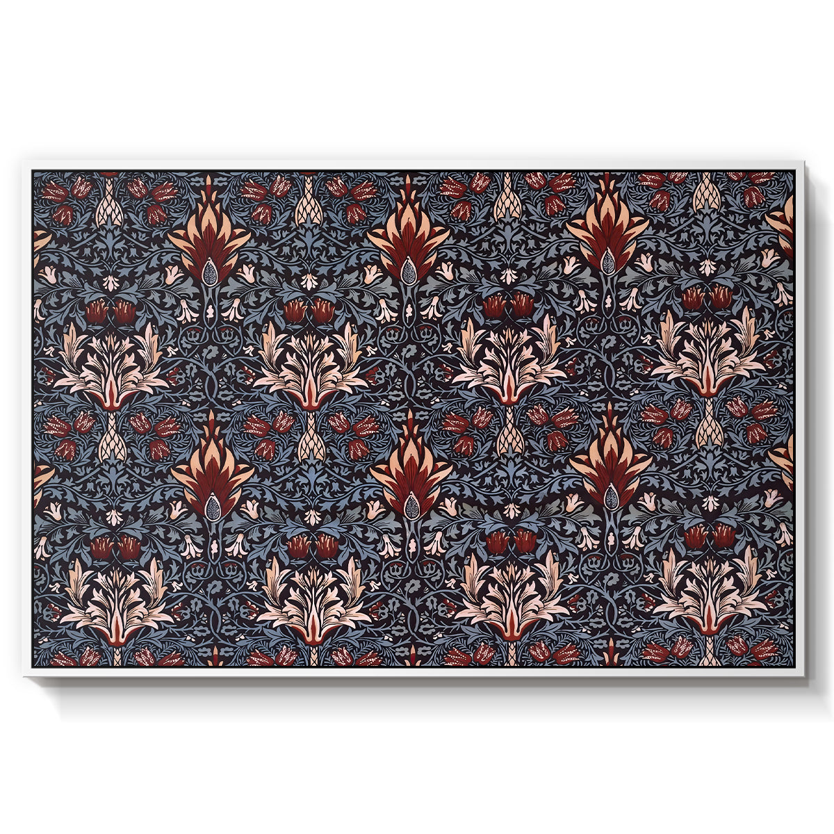 Snakeshead (Printed Textile), c. 1876 - Floater Framed Canvas Print