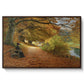 A Wooded Path in Autumn, 1902 - Floater Framed Canvas Print