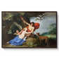 Venus and Adonis, 1632 - Floater Framed Canvas Print