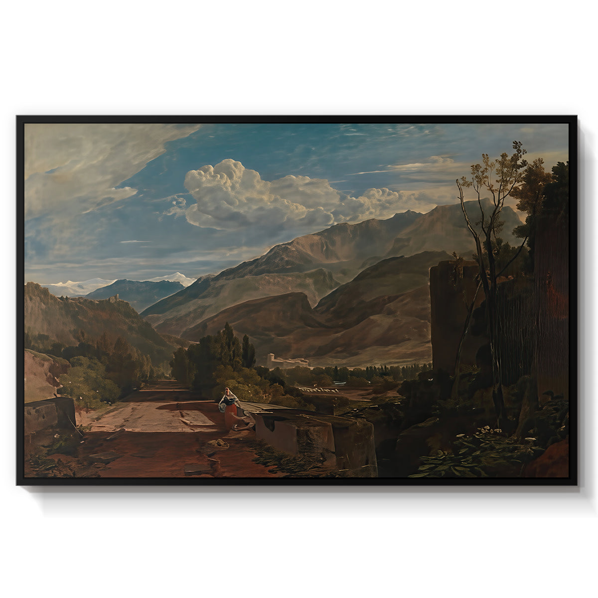 Bonneville, Savoy, 1803 - Floater Framed Canvas Print