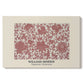 Canvas art print portraying a repeating ornamental pattern with floral and geometric elements arranged in horizontal bands, set against a white background