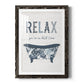 Palm Bath I - Barnwood Framed Art Print