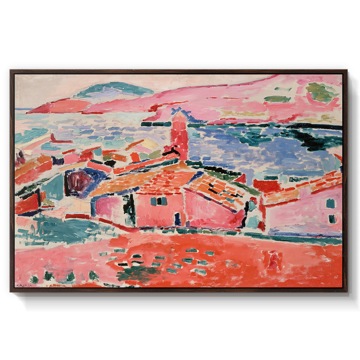 View of Collioure, 1905 - Floater Framed Canvas Print