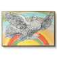 Flying Dove with Rainbow (Colombe volant à l'Arc-en-ciel), 1952 - Floater Framed Canvas Print
