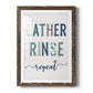 Lather Rinse Repeat - Barnwood Framed Art Print