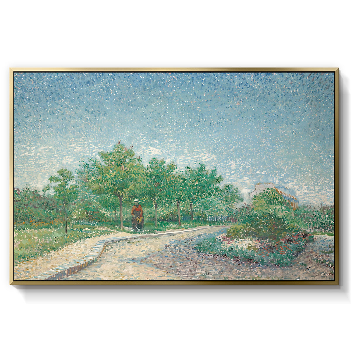 Square Saint-Pierre, Paris, 1887 - Floater Framed Canvas Print