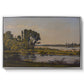 Landscape with a River, 1892 - Floater Framed Canvas Print