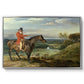 John Levett Hunting at Wychnor, Staffordshire, 1818 - Floater Framed Canvas Print