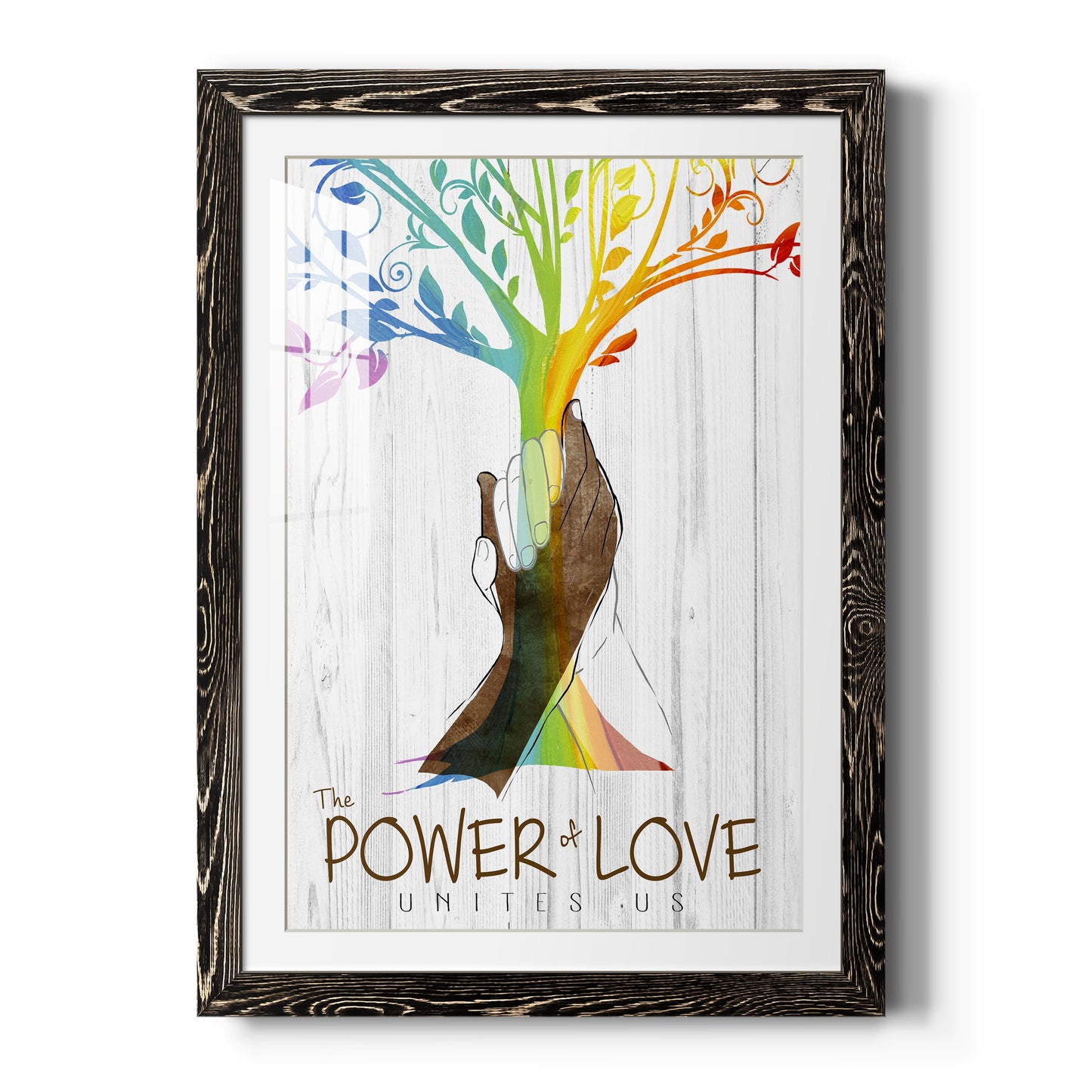 Power of Love - Premium Framed Print - Distressed Barnwood Frame - Ready to Hang