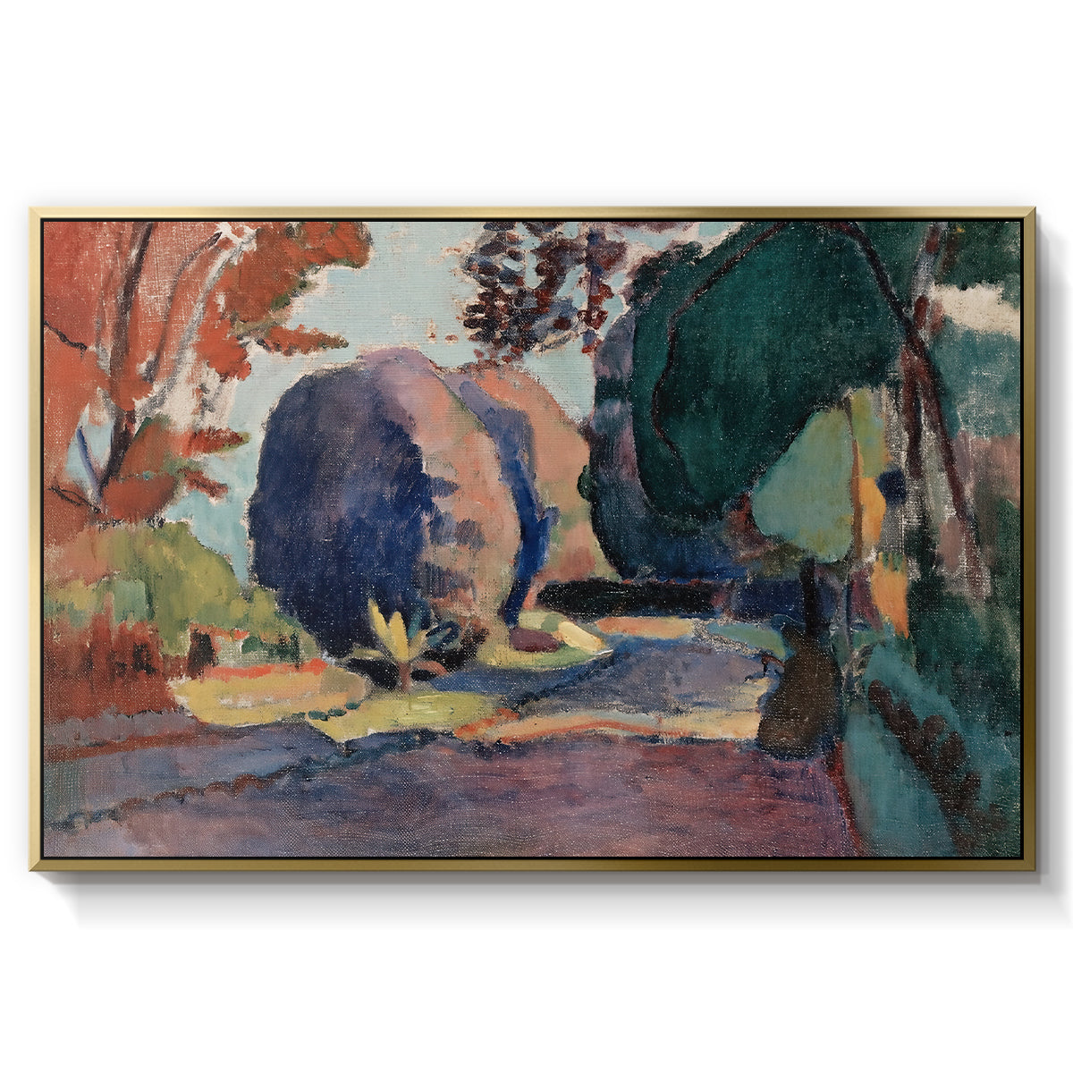 The Luxembourg Gardens, 1901 - Floater Framed Canvas Print