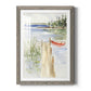 Sketchy Pier - Barnwood Framed Art Print