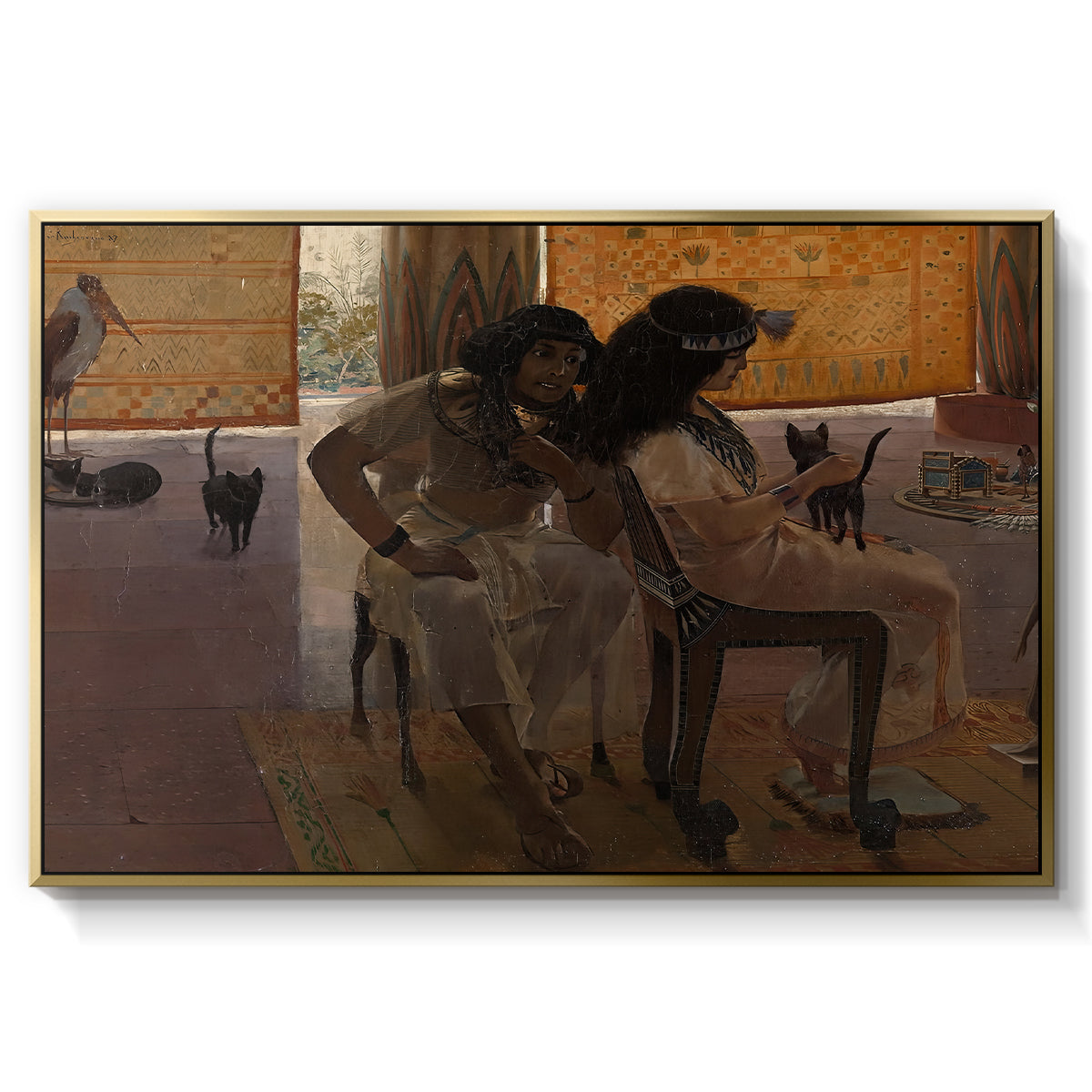 The Age of the Pharaohs, 1914 - Floater Framed Canvas Print