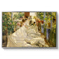 Sewing the Sail, 1896 - Floater Framed Canvas Print