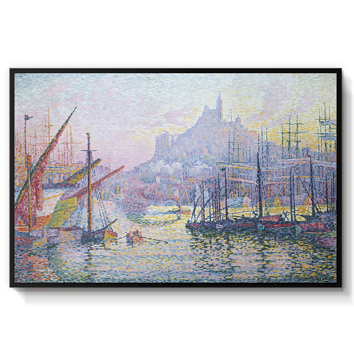 The Port of Marseille, 1905 - Floater Framed Canvas Print