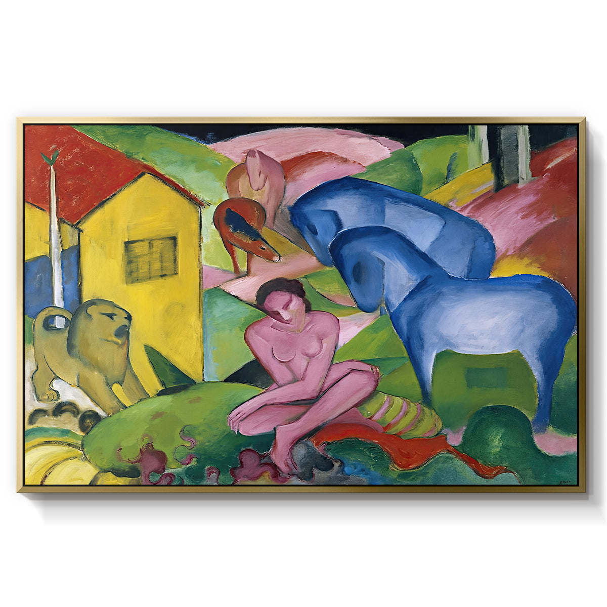 The Dream, 1912 - Floater Framed Canvas Print