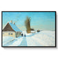 Shoveling Snow on a Beautiful Winter Day, c. 1898 - Floater Framed Canvas Print
