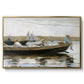 Boys in a Dory, 1873 - Floater Framed Canvas Print