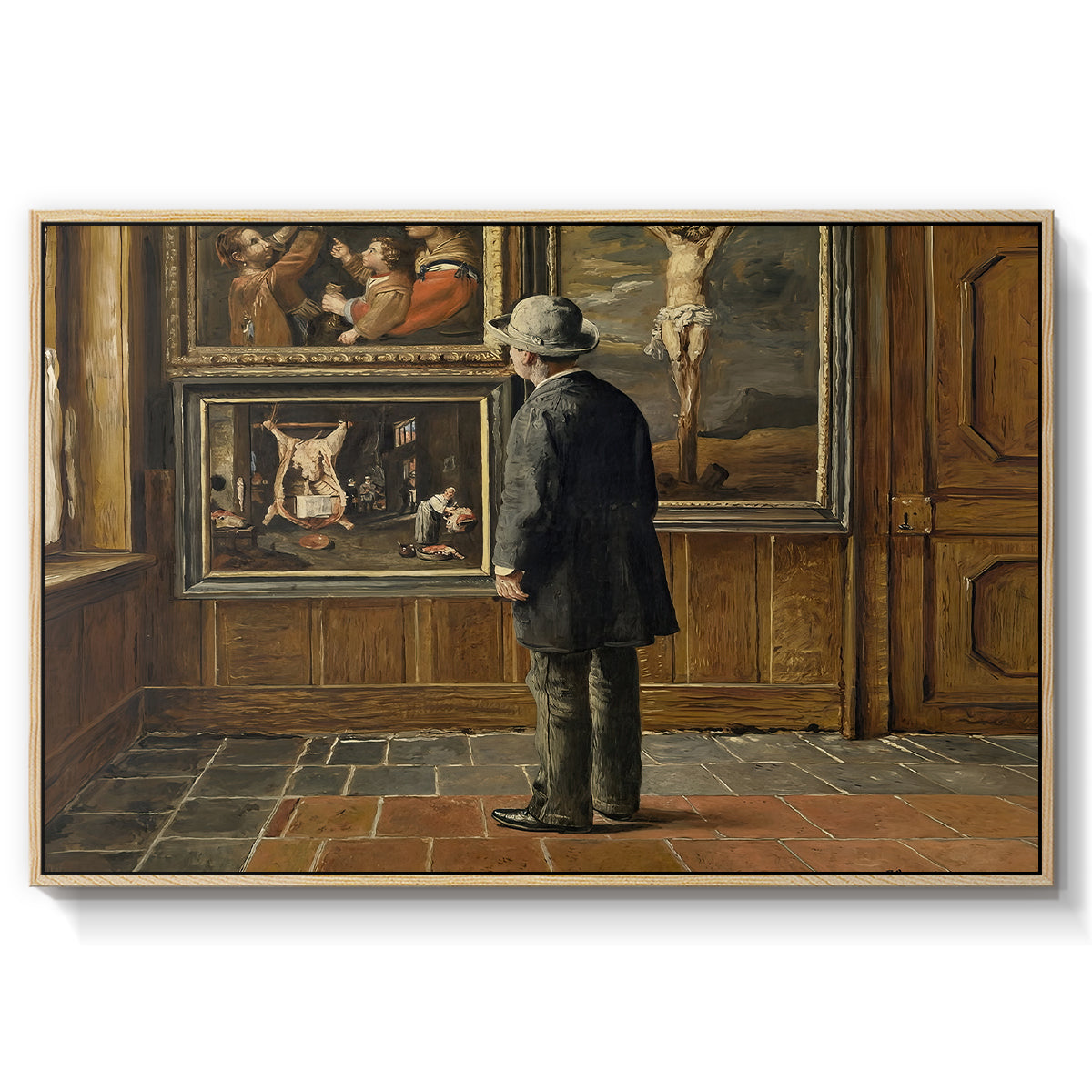 The Picture Lover, 1884 - Floater Framed Canvas Print