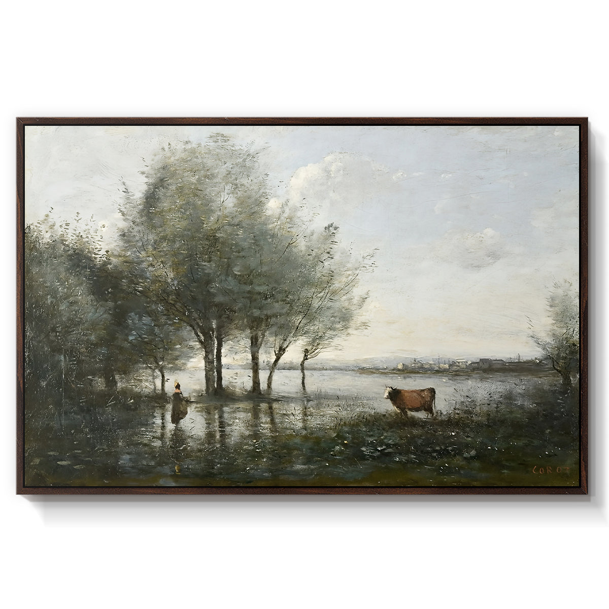 The Marsh (Le Marais), c. 1865-1870 - Floater Framed Canvas Print