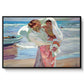 After Bathing, 1915 - Floater Framed Canvas Print