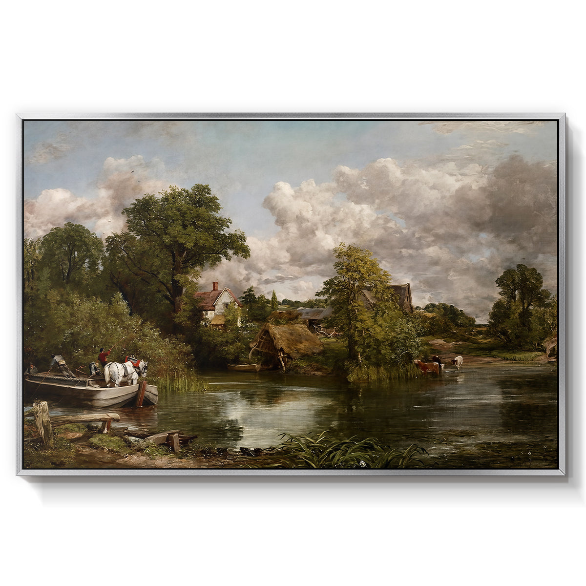 The White Horse, 1819 - Floater Framed Canvas Print