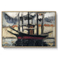 Two Boats Side by Side, Port of Marseilles, c. 1916 - Floater Framed Canvas Print