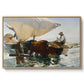 The Return from Fishing: Hauling the Boat, 1894 - Floater Framed Canvas Print