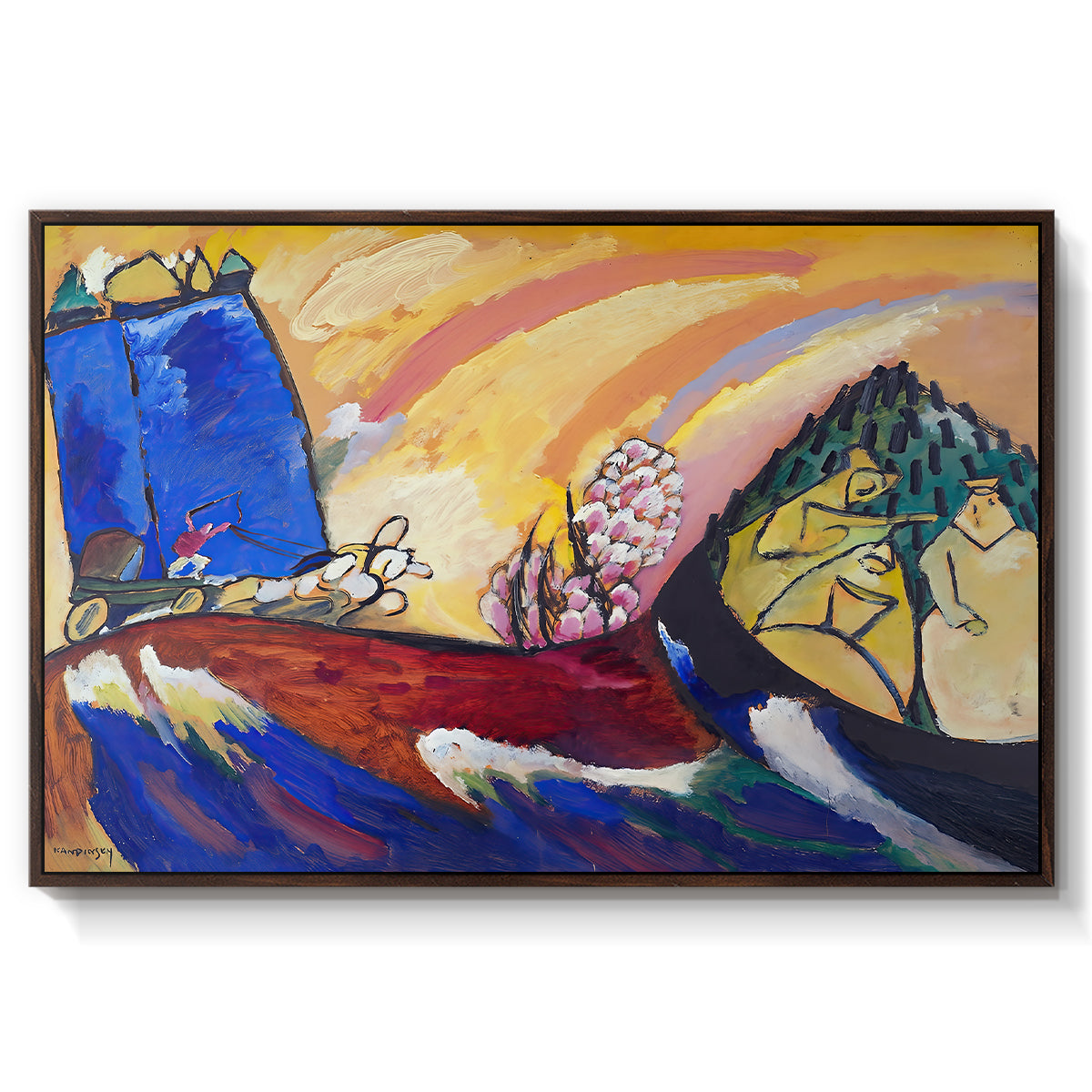 Painting with Troika, 1911 - Floater Framed Canvas Print