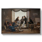 A Group of Danish Artists in Rome, 1837 - Floater Framed Canvas Print