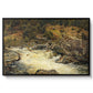 Waterfall in Hallingdal, 1848 - Floater Framed Canvas Print