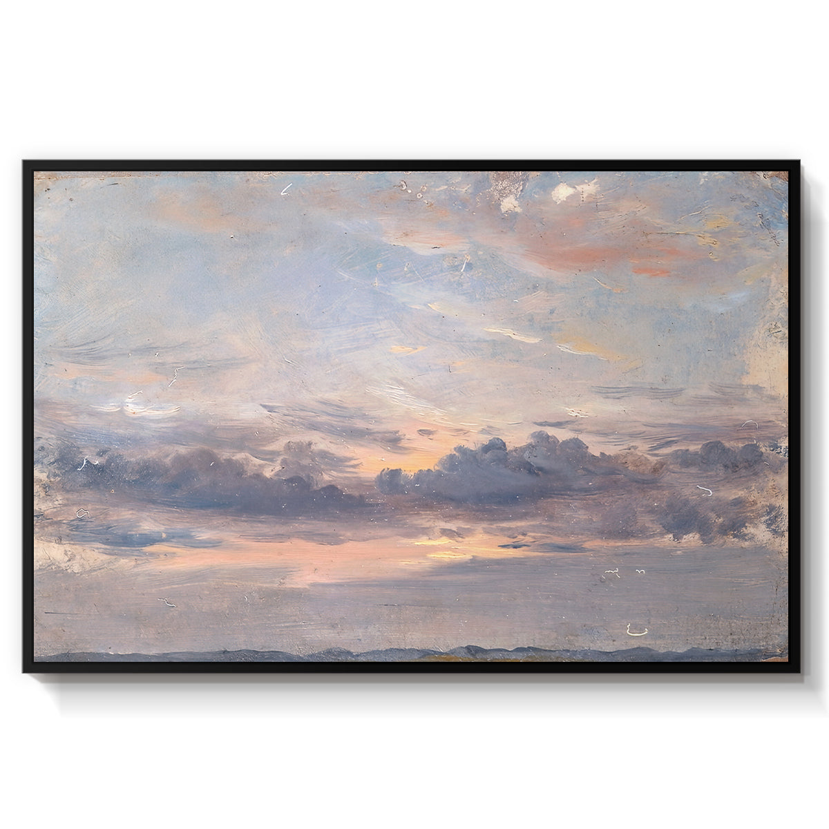 A Cloud Study, Sunset, c. 1821-1822 - Floater Framed Canvas Print