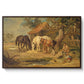 The Midday Meal, 1835 - Floater Framed Canvas Print