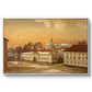 The Riding School at Akershus Castle, 1846 - Floater Framed Canvas Print