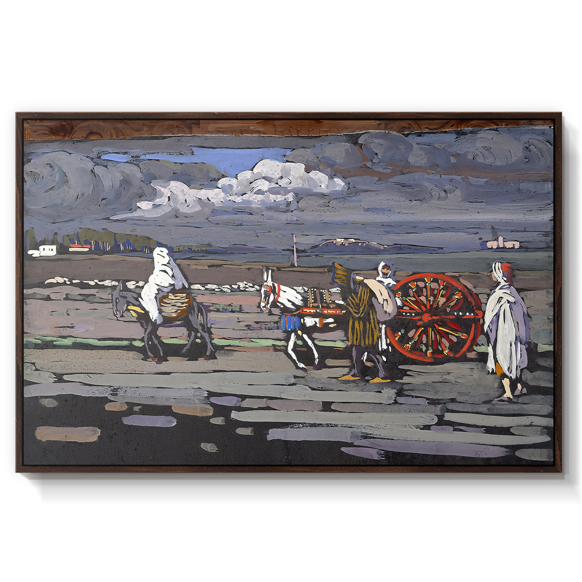 Country Road (Landstrasse), 1905 - Floater Framed Canvas Print