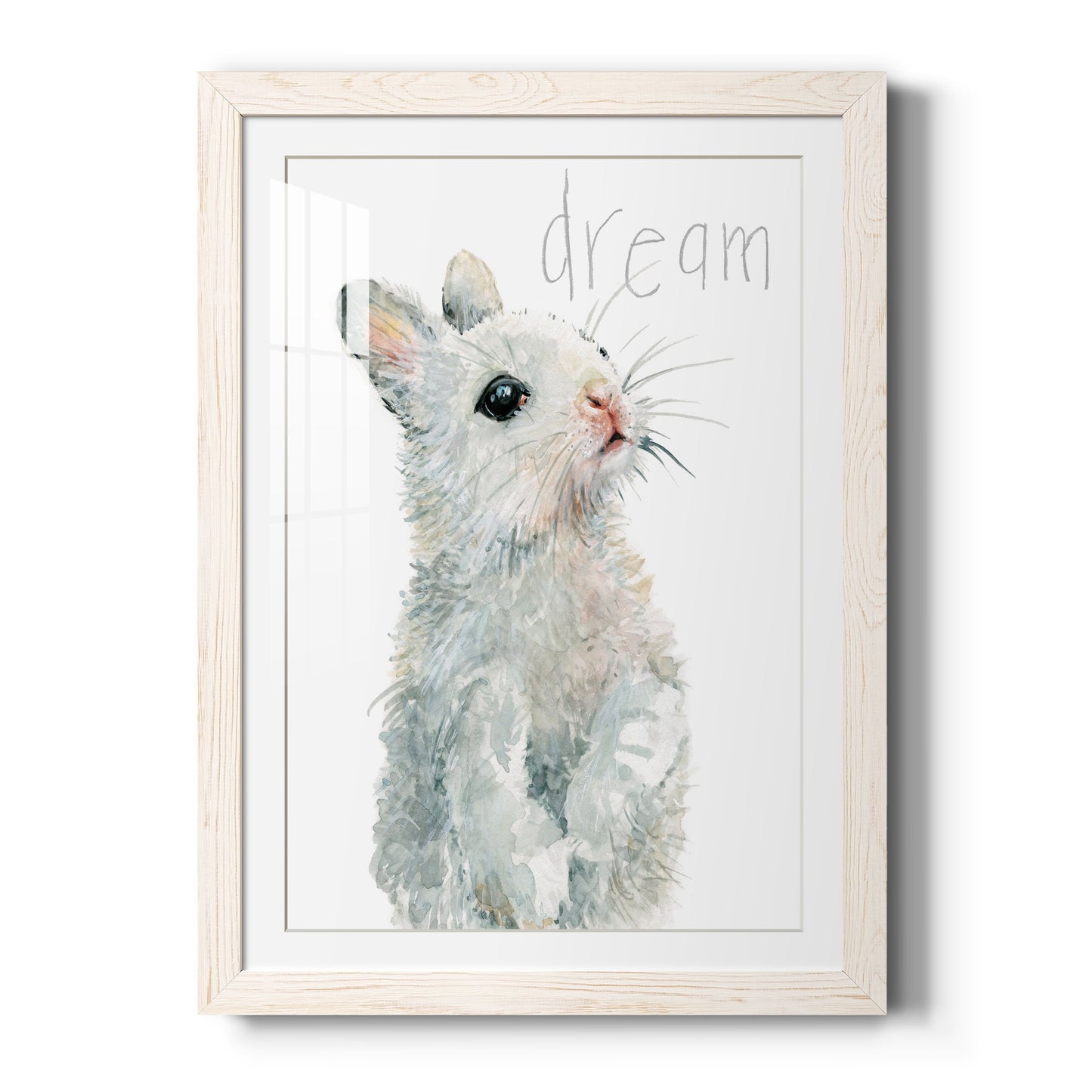 Forest Fur Baby Bunny - Barnwood Framed Art Print