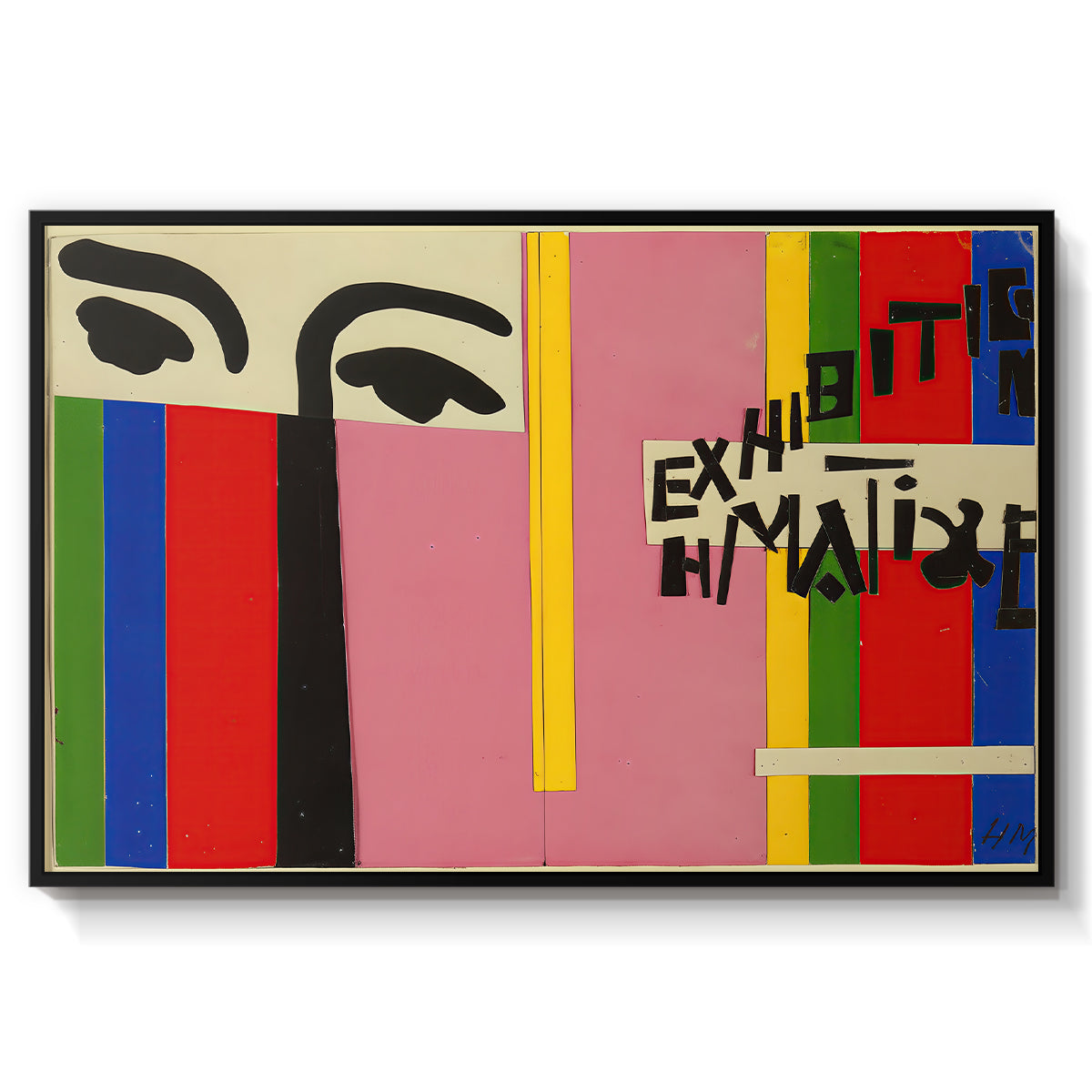 Design for Cover of Exhibition Catalogue, 1951 - Floater Framed Canvas Print