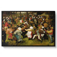 The Wedding Dance, c. 1566 - Floater Framed Canvas Print