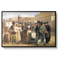 A Charlatan Selling Blacking in the Piazza Barberini in Rome, c. 1840-1849 - Floater Framed Canvas Print