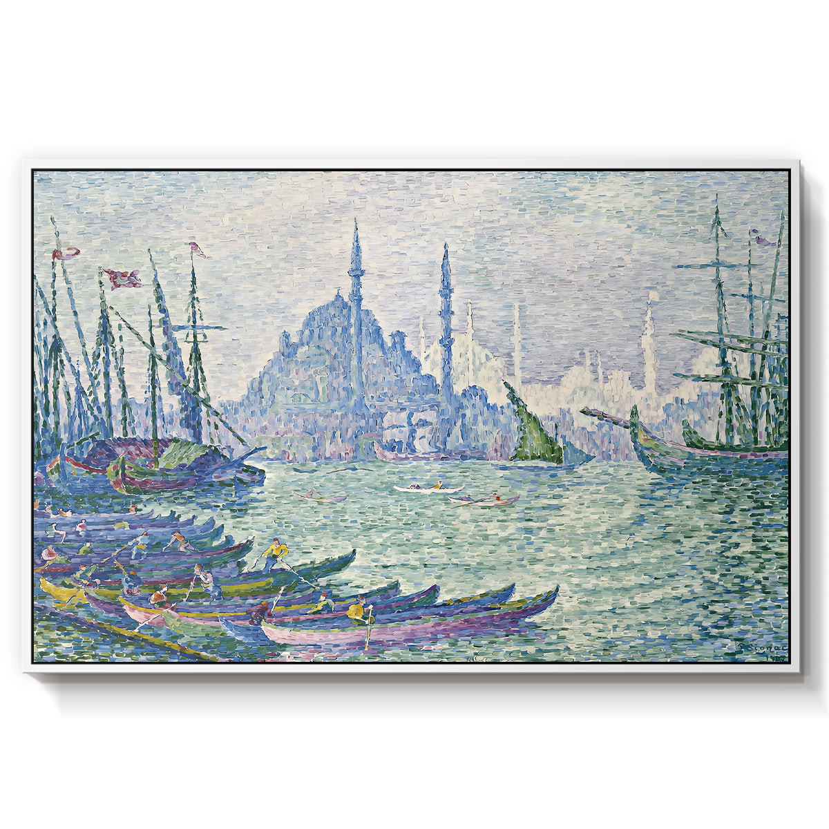 The Golden Horn, Minarets, 1907 - Floater Framed Canvas Print