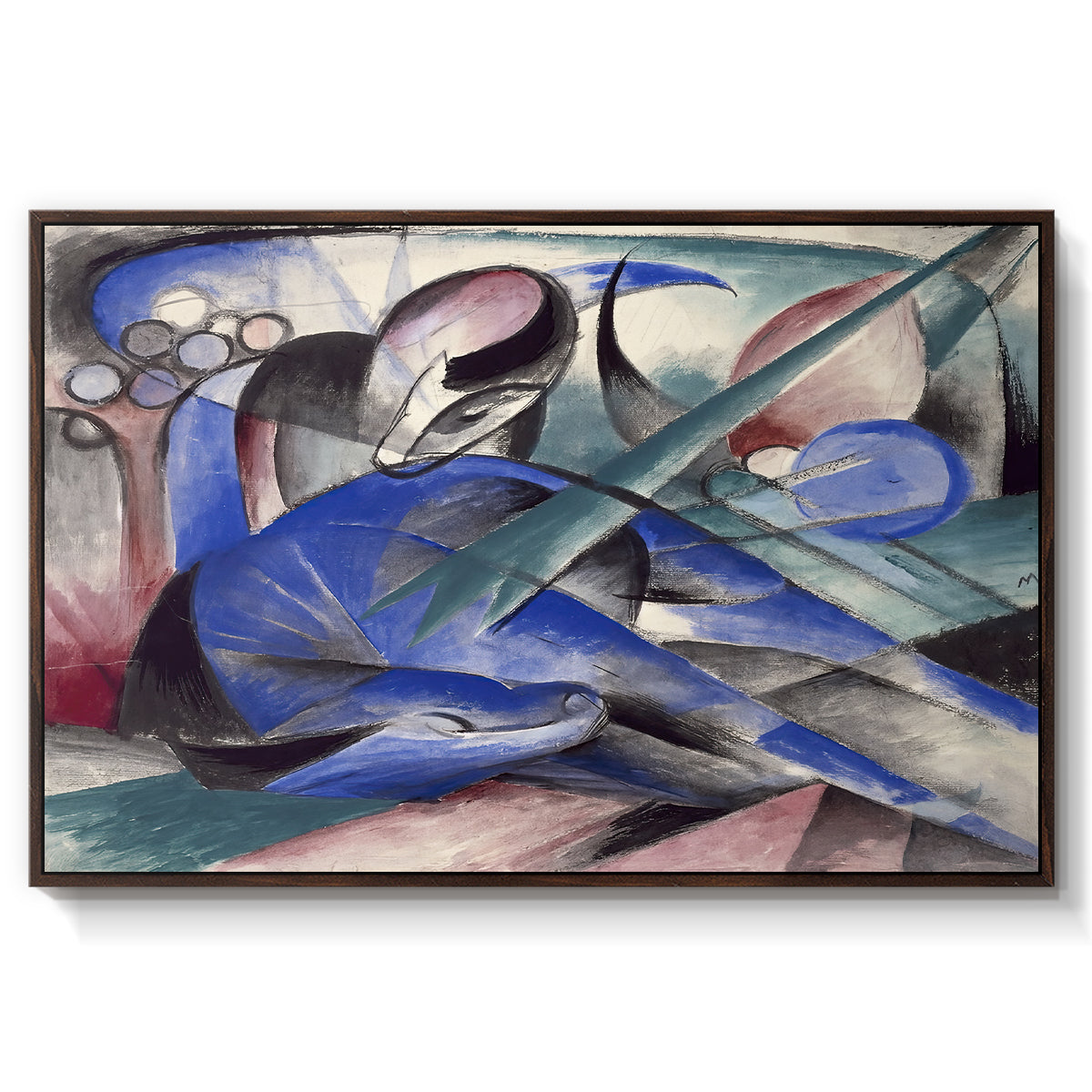 Dreaming Horse, 1913 - Floater Framed Canvas Print