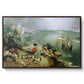 Landscape with the Fall of Icarus, c. 1560 - Floater Framed Canvas Print