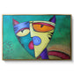 Celestial Cat - Floater Framed Canvas Print