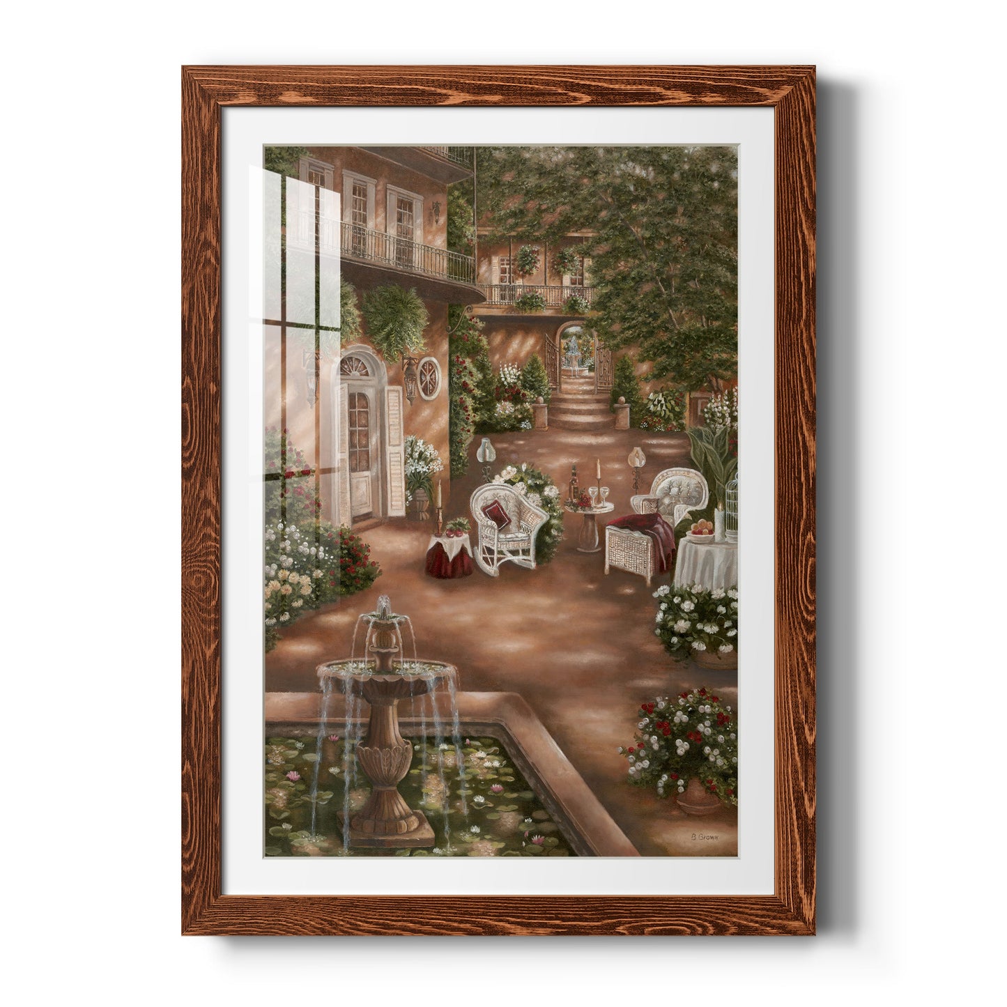 Evening Cocktails I - Premium Framed Print - Distressed Barnwood Frame - Ready to Hang