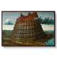 The Tower of Babel, c. 1568 - Floater Framed Canvas Print