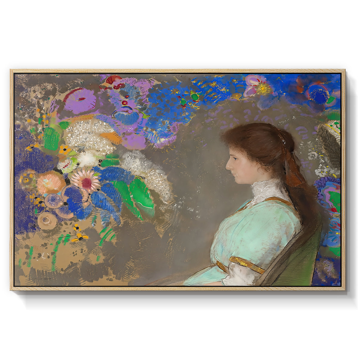 Portrait of Violette Heymann, 1910 - Floater Framed Canvas Print