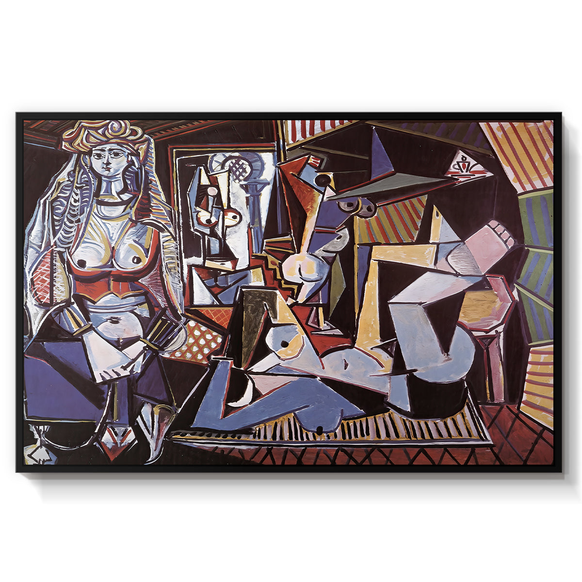 Women of Algiers (Version O), 1955 - Floater Framed Canvas Print