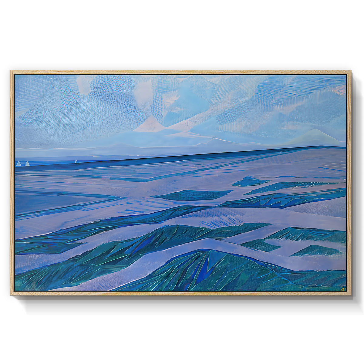 Dune Landscape, 1911 - Floater Framed Canvas Print