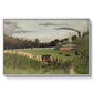 The Chair Factory at Alfortville, 1897 - Floater Framed Canvas Print