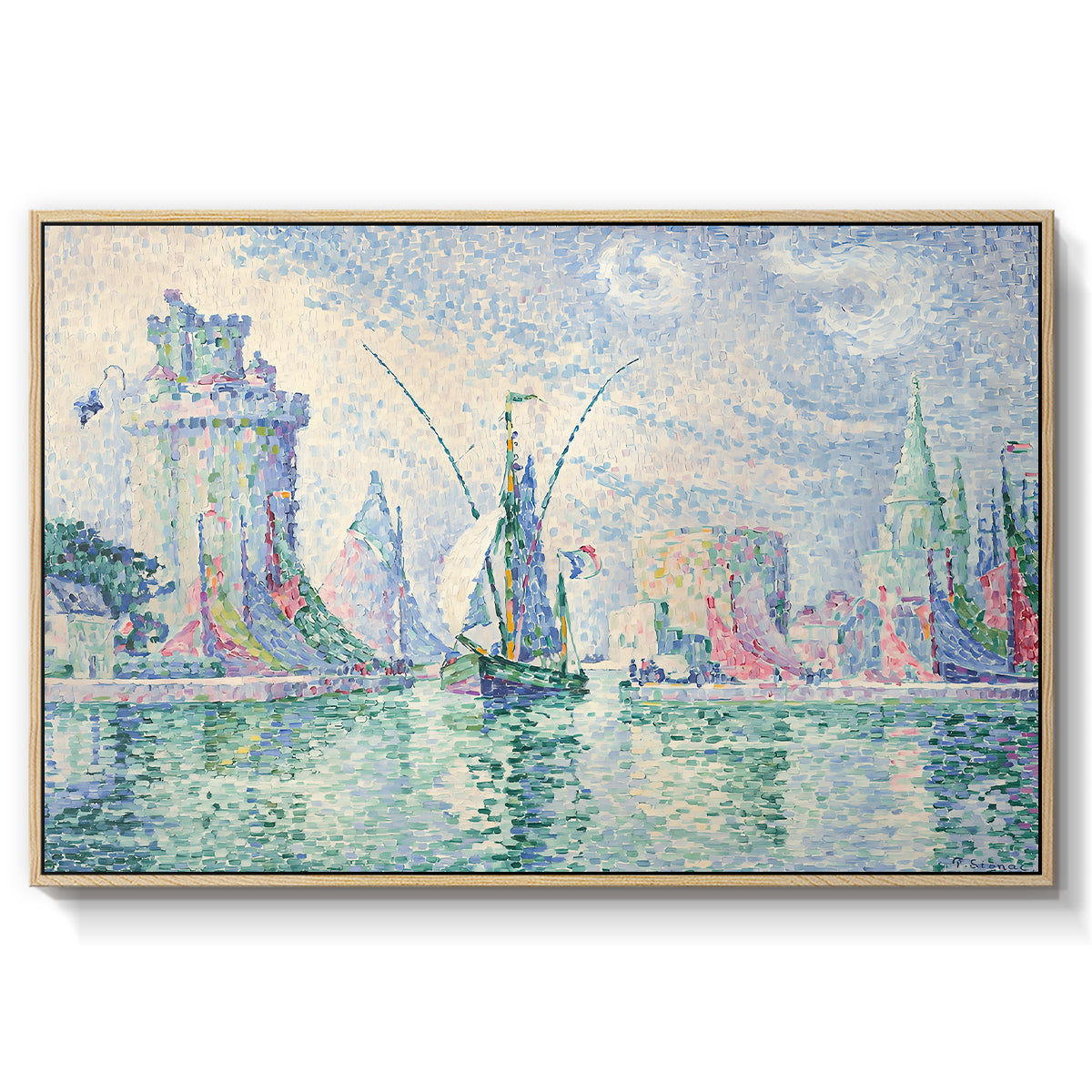 The Green Towers (Les tours vertes, la Rochelle), 1913 - Floater Framed Canvas Print