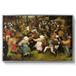 The Wedding Dance, c. 1566 - Floater Framed Canvas Print